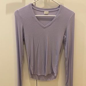 Light purple v neck